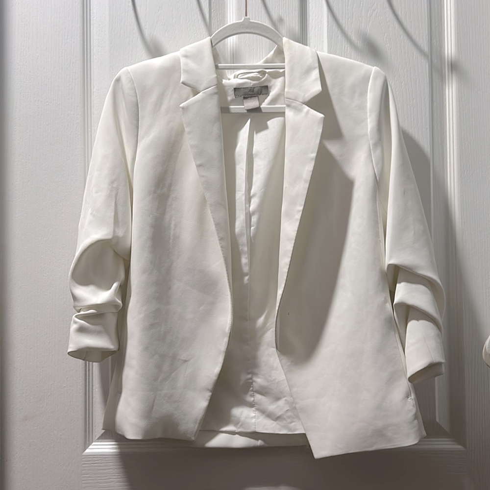 H&M ivory/white blazer size XS
